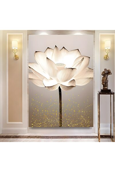EMYA HOME Pictură pe pânză cu flori de lotus
