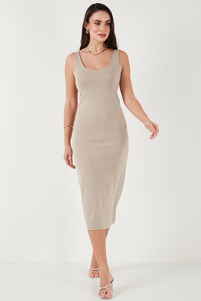 Lela ΦΟΡΕΜΑ Μίντι Φόρεμα με Χοντρό λουράκι Slim Fit 5866154