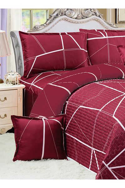 Generic Floral Compressed Comforter Set, 220 x 240 cm King Size Reversible 6 pcs Bedding Set, Multicolor