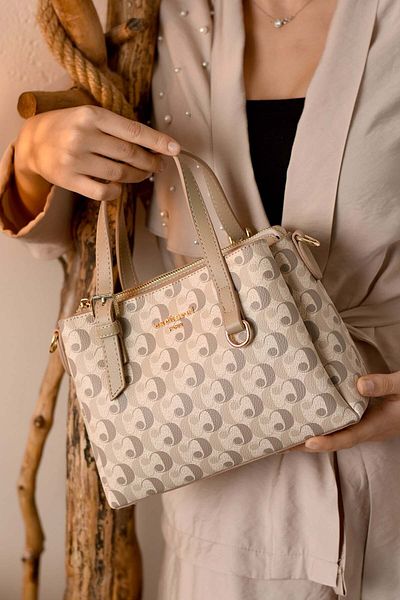Cacharel Paris Women's 3 Compartment Long Cross Strap Shoulder & Hand Bag