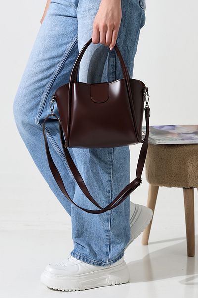 Moda azza ΚΑΦΕ ΤΣΑΝΤΑ ΩΜΟΥ ΜΕ ΚΛΕΙΣΙΜΟ ΜΑΓΝΗΤΗΣ ΓΚΡΙΠΠΟΥ