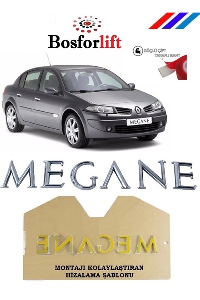 BOSFORLİFT Renault Megane 2 Arka Bagaj Megane Yazı -8200073444-bsf-118