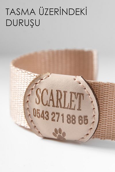 pasiole Leather Dog Tag, Leather Dog Name Tag, Dog Cat Collar, Dog Locket