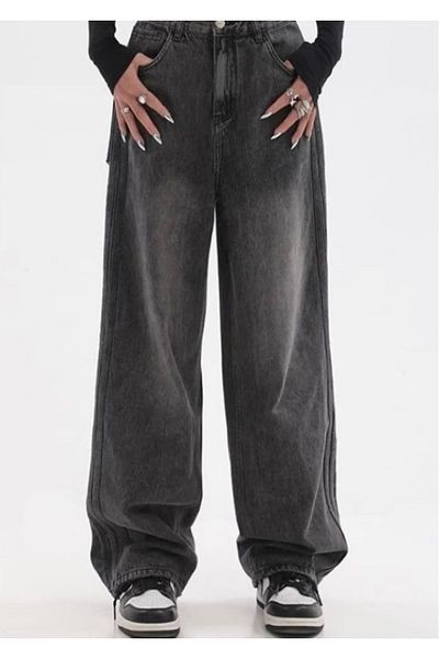 KOTOLOG Vintage Pofidi Black Baggy Jean - Γυναικείο Παντελόνι