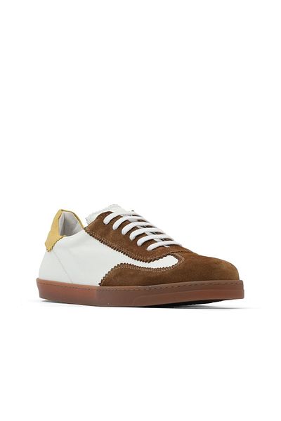 Bueno Shoes Мъжки маратонки от велур в кафяво 01me4601