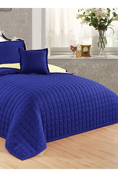 Generic Compressed two-sided Comforter Set Twin Size Tow color, 4 Pieces, Single Size