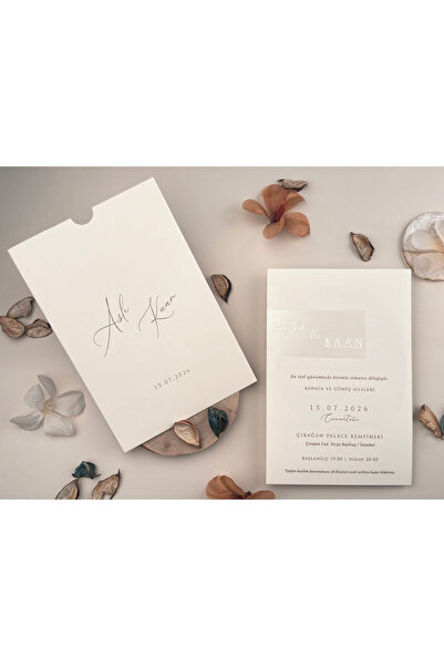 BASKIYERİ 50 Adet Elite Davetiye 13320