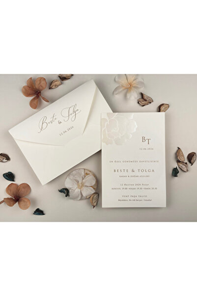 BASKIYERİ 50 Adet Elite Davetiye 13318