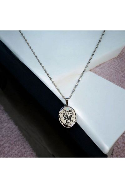 AKSESUARIM Women's Enameled Steel Zodiac Necklace