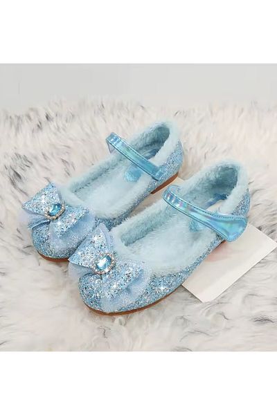 ARDSU Pantofi Disney pentru fete cu toc înalt Treasure Crystal, pantofi prințesa Elsa
