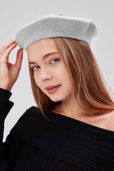 derikem Artist Painter Cap - Classic French Design, Female, Gray