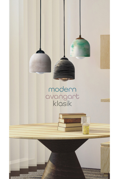 womodesign Beton Sarkıt Tavan Aydınlatması