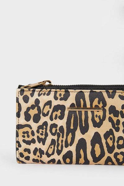 DeFacto Women's Leopard Print Faux Leather Wallet E7020Axns
