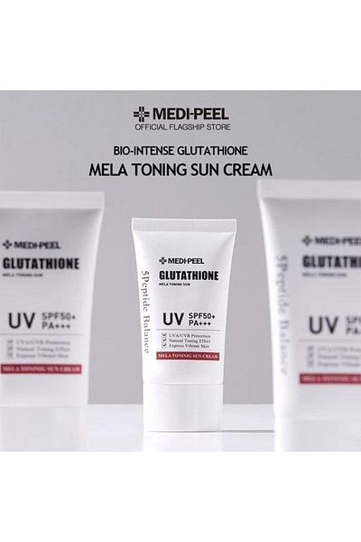 Medipeel واقي الشمس Medi-Peel Bio-Intense Glutathione Mela Toning SPF 50+ PA++++، الأشعة فوق البنفسجية