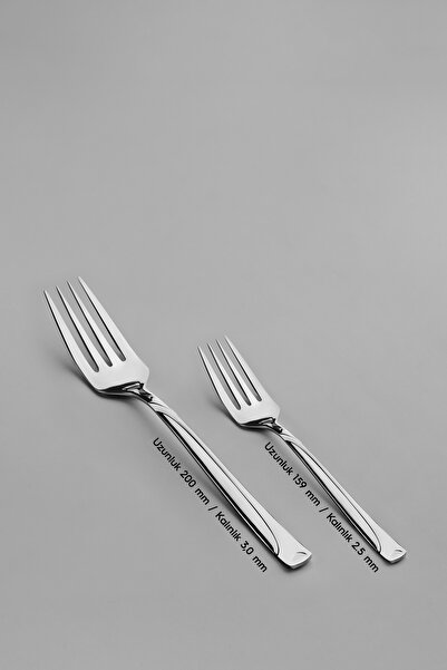 Nehir Fiesta Sade 6 Kişilik 30 Parça Kutulu Çatal Kaşık Takımı