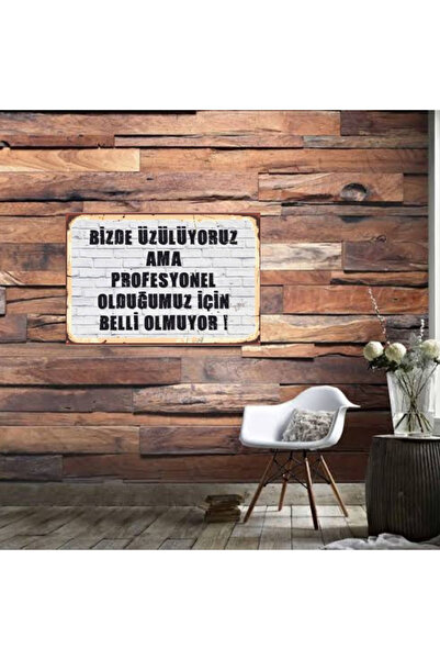 DURUSOY Ξύλινη ρετρό αφίσα από MDF, Αστεία αποφθέγματα, Γραφές τοίχου, Τοπίο,...