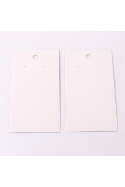 Choice 50 قطعة 5x9 سم أبيض 50 قطعة 5x9 سم بطاقات عرض الأقراط ورقية علامات لتغ...