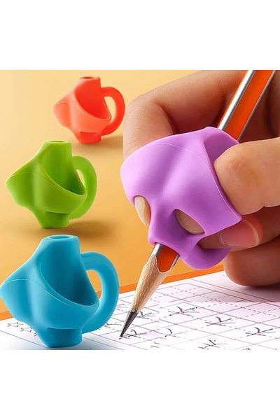 Choice 5/10/20Pcs Three Finger Pencil Set Silicone Writing Gripper for Primary School Students to Correc...