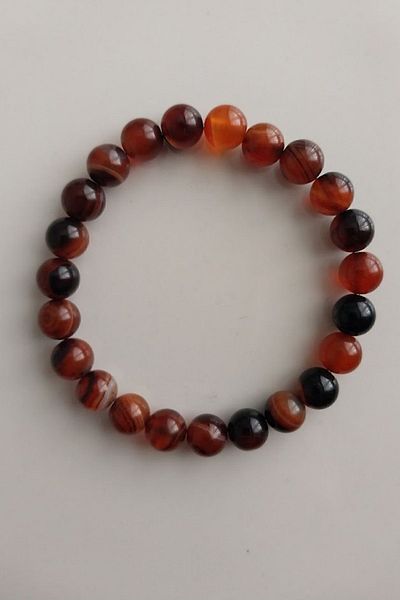 SEVENSLEEPERS Unisex Child and Adult Size Natural Stone Agate Bracelet
