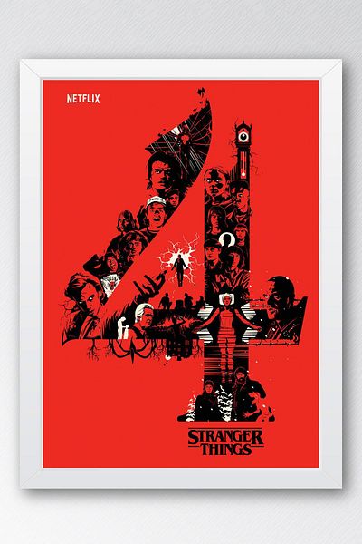 Saturn Stranger Things Pictură înrămată - Poster de serie