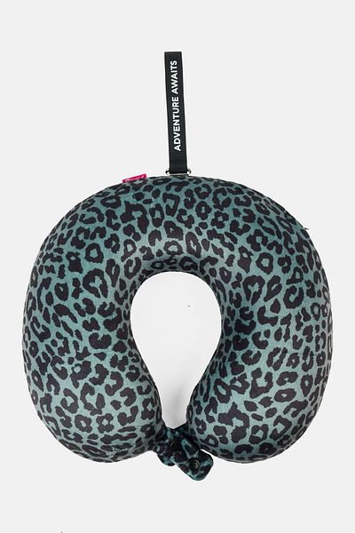 Miamica Unisex Travelling Memory Foam Neck Pillow 30 X 30 Cm, Grey
