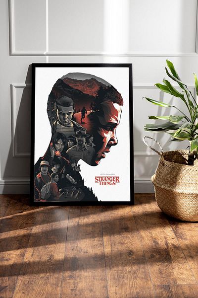 Saturn Stranger Things Pictură înrămată - Poster de serie