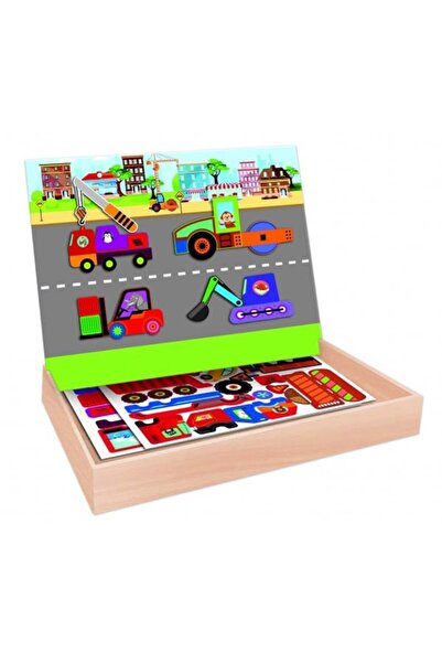Organic Sisters Toys Σετ παζλ RS Toys vehicule cu tablita