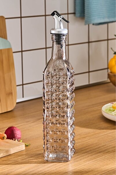 Karaca Daisy Cam Kare Yağdanlık 500 Ml Antrasit