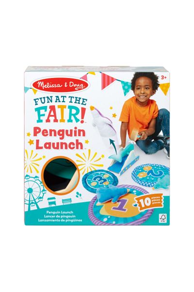 Melissa & Doug Flying Penguins wooden play set - Fairground Fun collection