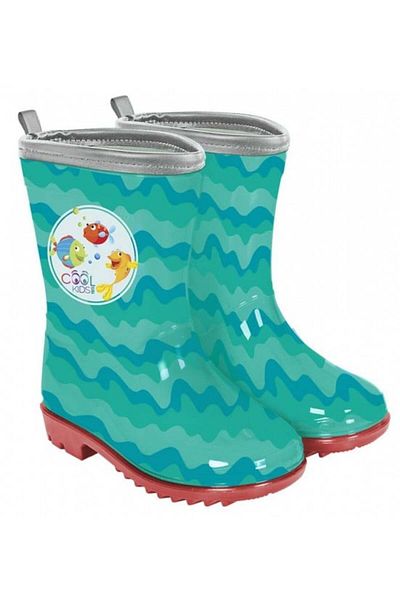 Perletti Perletti Pisces semi-transparent rubber boots with reflective edge - sizes 30 31 Green