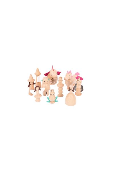 TickiT Set of 10 wooden figurines Fairytale World