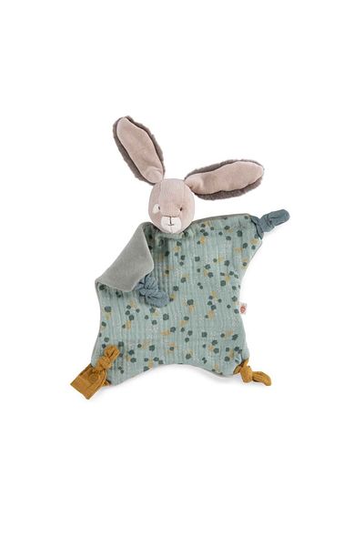 Moulin Roty Dětská přikrývka, senzorická hračka Sage Bunny, Moulin Roty