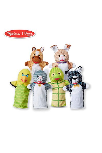 Melissa & Doug Σετ 6 χειροποίητων μαριονετών για κατοικίδια -