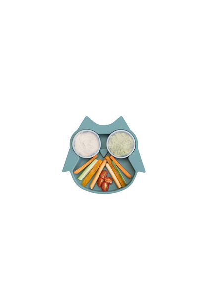 Tidy Tot Silicone diversification plate - Owl