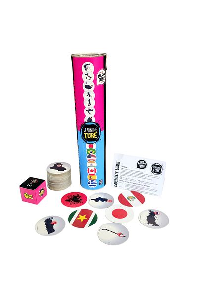 K-TOYZ Learning Tube® Game - Flags & Capitals of the World