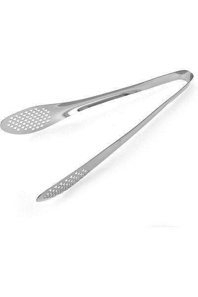 ORCHID ILC 11” Stainless Steel Tongs, Cooking Tongs for NonStick Pans, Tongs for Grilling BBQ Tongs