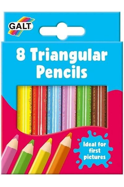 Galt Set of 8 triangular colored pencils