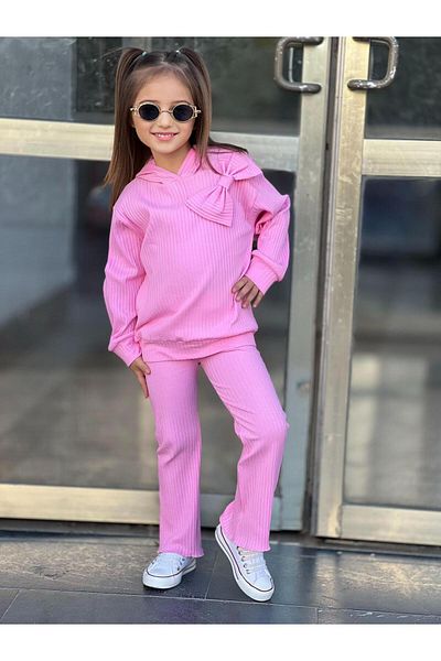 e-çocuk Fitlli kapucnis leggings készlet - 7131