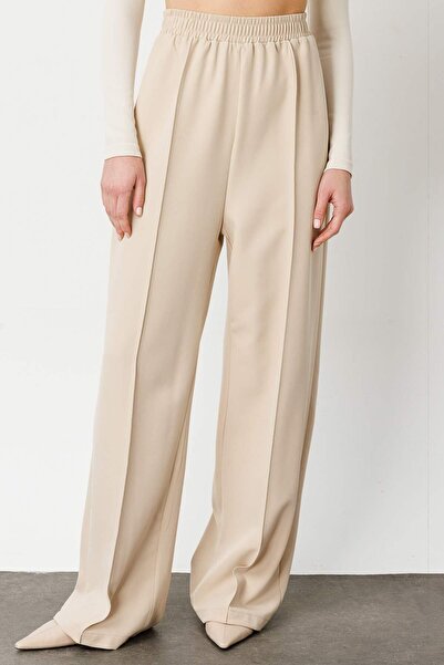 Hooopstore Nervürlü Taş Krep Pantolon