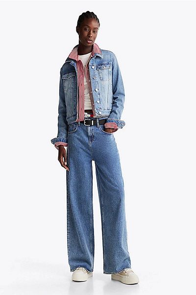 Tommy Hilfiger Tommy Jeans klasszikus kamionos dzseki Aı8113 női kék kabát Dw0dw198581ab