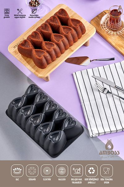 Amboss Black Cake Mold Baton Baton