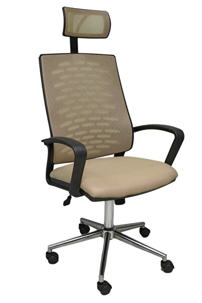 obc ofis büro concept Nadya Cappucino Fileli Krom Yönetici Ofis Büro Bilgisay...