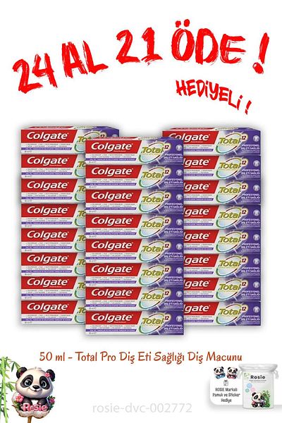 Colgate Buy 24 Pay 21 Total Pro Gingival Health Toothpaste 50 ml
