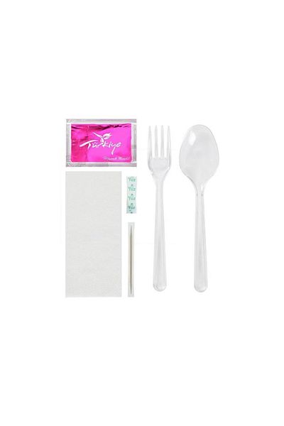 BKR Food Treat Set 6 Pieces Luxury 100 Pieces (FORK-SPOON)