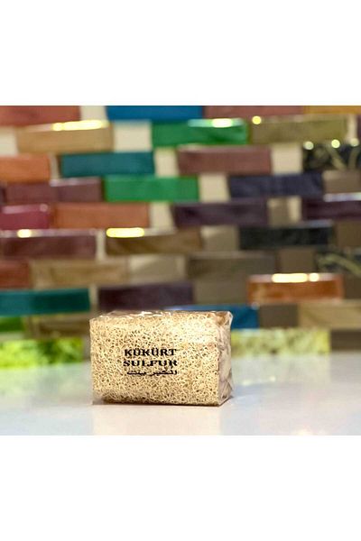 SABUNCU BABA Natural Pumpkin Fiber Sulfur Soap