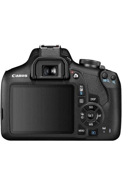 Canon هيكل كاميرا رقمية SLR EOS 2000D باللون الأسود + مجموعة 18-55 مم DCIII + عدسة EF 50MM 1.8 STM