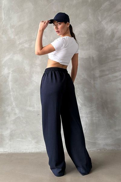 Madmext Marineblaue Basic-Jogginghose für Damen – Verstellbare Taille, entspannte Passform MG2122