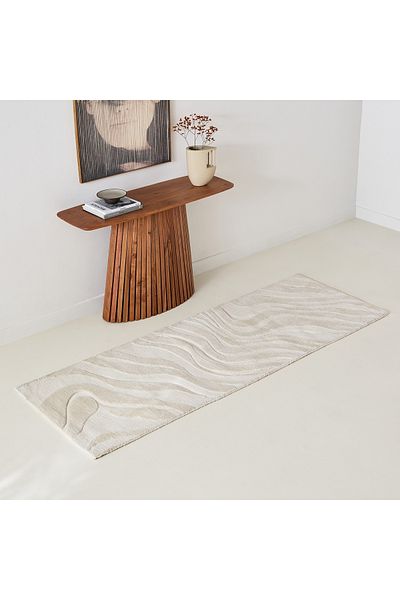 Home Box Milton Waves Knitted Microfibre Rug 75x150 cm