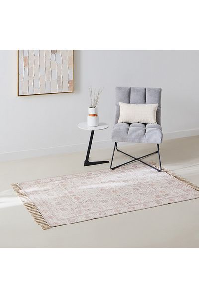 Home Box Glimmer Juana Handmade Printed Dhurrie 110x160 cm