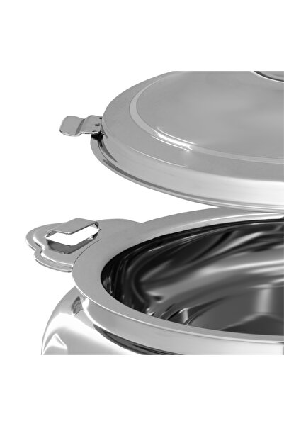 ALSAIF Inner Stainless Steel Casserole, Insulated Hot Pot, Keep Food Hot & Fresh, 2.5 Liter, Silver